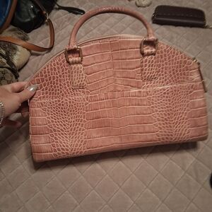 MCM Pink Crocodile-Embossed Women's Bag DR BAG W DUSTBAG
